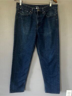 Basic Editions Men’s Straight Leg Blue Jeans 34x32 Dark Wash